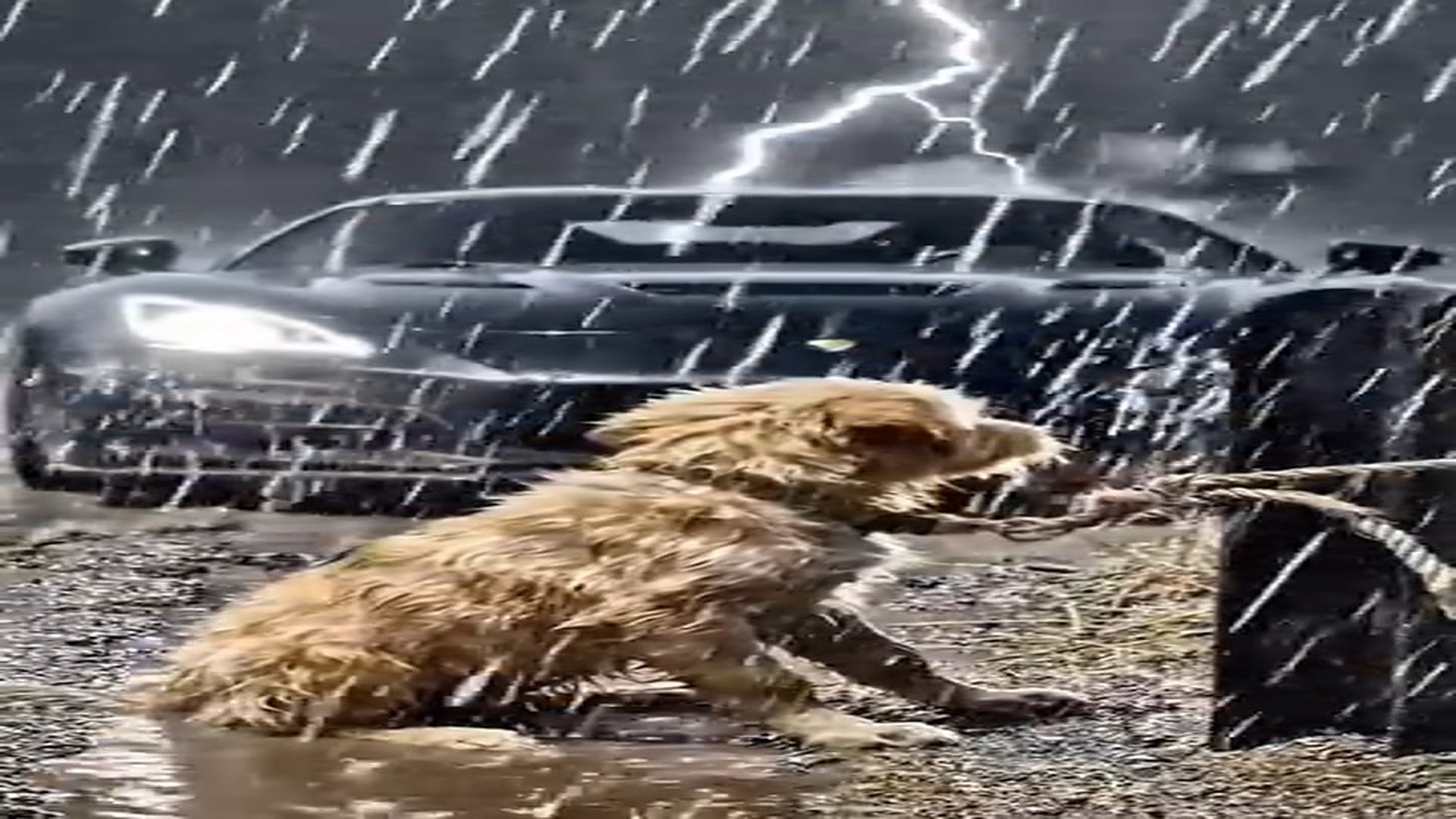 Full Story D0606027_puppy tied to fence at side of road #viral #fyp #fypシ #trending #viralvideo #reelsviral #facebookreels #explore #dogres