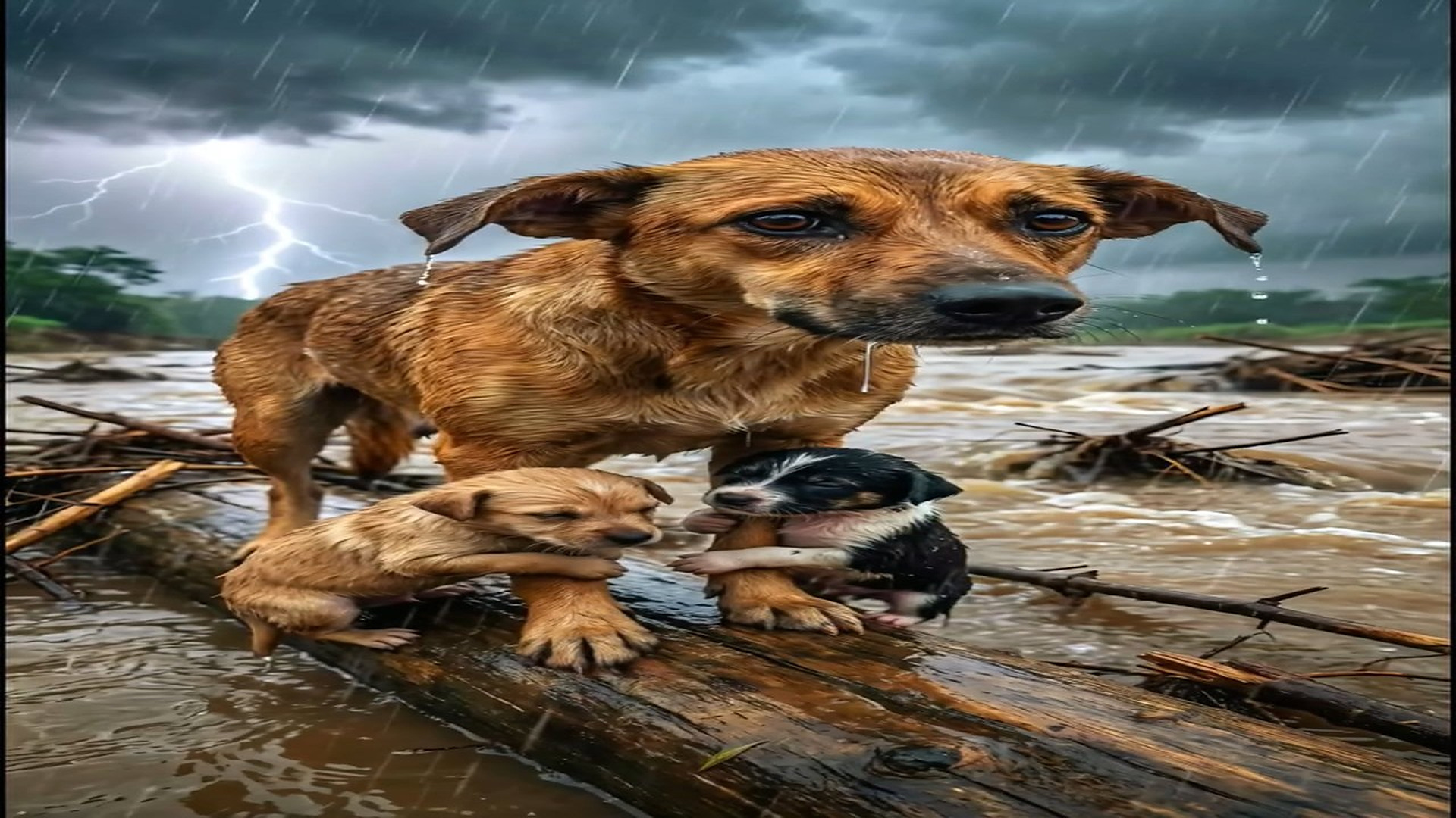 Full Story D1506082_Racing Against Storm to Save Dog Family