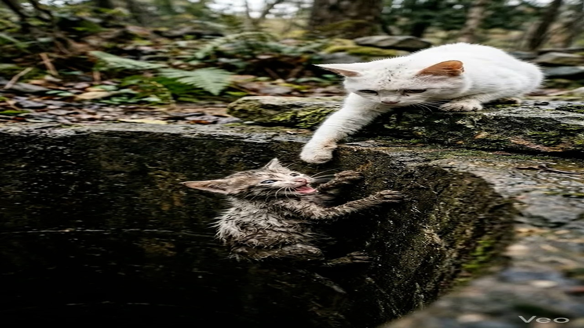 Full Story D1106049_reactions comments Tiny Kitten Fell Into Well What Happened Next Will Melt Your Heart #cats #cat #kitten #kittens #resc