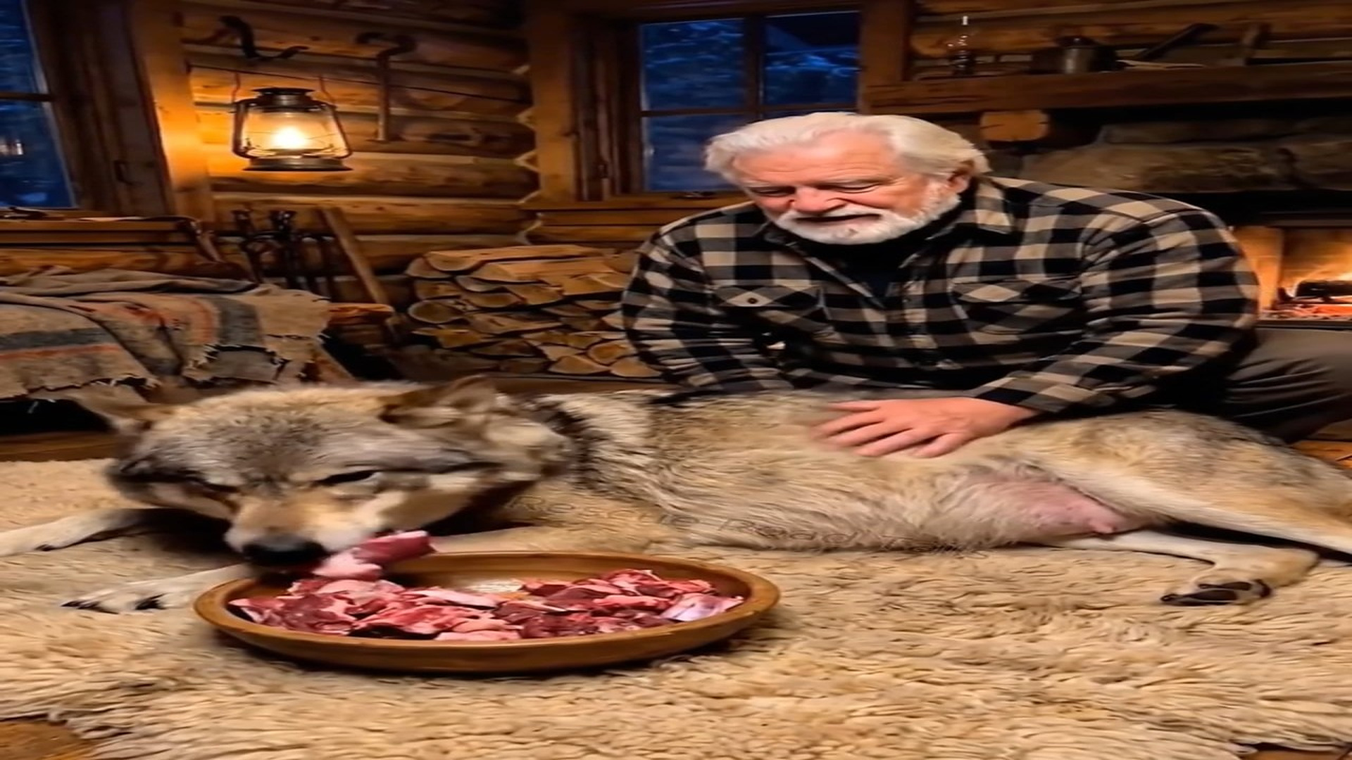 Full Story D2206039_Pregnant Wolf Rescued by Human #wolf #rescue #cute #humanity #Amazing Rescue Road Tails_part 2