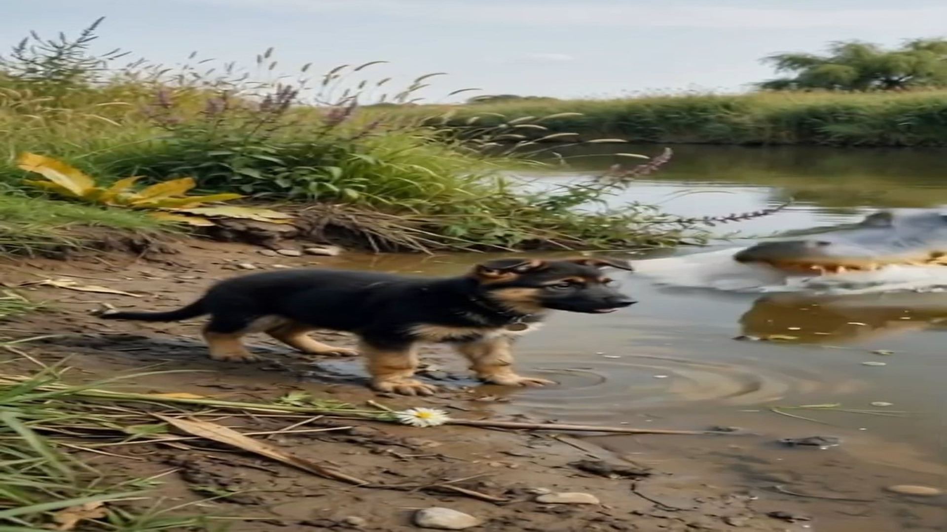 Full Story D2206051_Crocodile Grabbed Puppy What Happened When Mother Arrived Shocked Everyone #EmotionalStory #rescuedog #viral #animallov