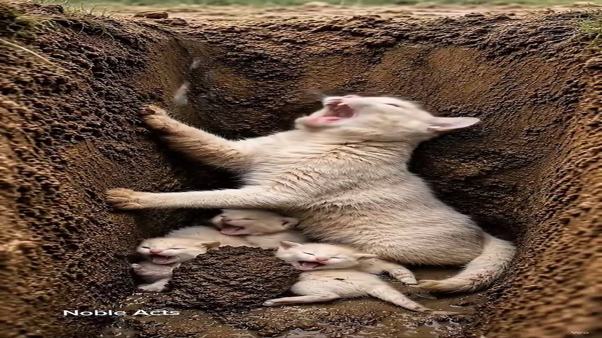 Full Story D2706025_reactions Trapped Cat Mom Cries Her Babies! #reels Have you ever seen mother love powerful cat mom desperately tries to