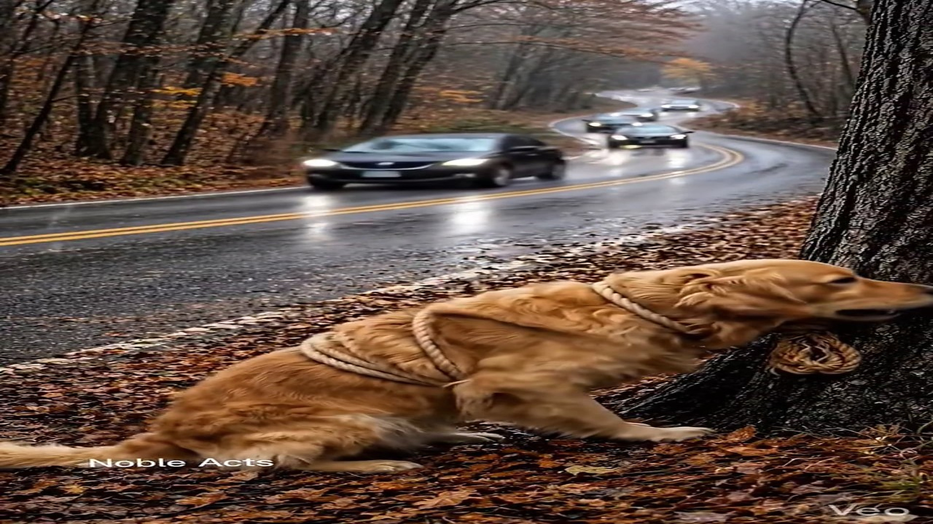 Full Story D2706058_reactions Dog Crying Help on Busy American Road #reels Would YOU stop car to save crying dog emotional shows