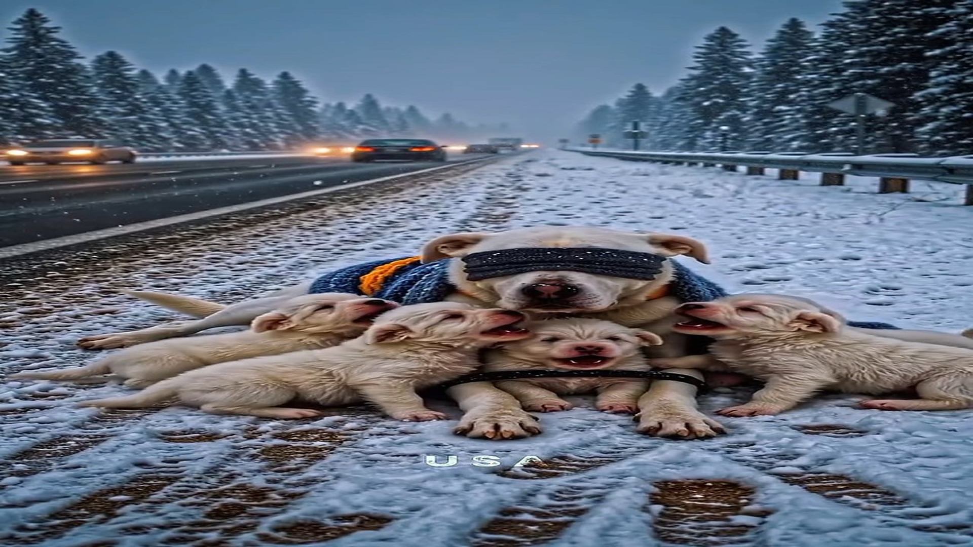 Full Story : D0407050_You Won Believe What Mother Dog Did Her Pups #DogInstincts #WinterVibes #SaveDogs #HeartOfGold #InstaDog #DogVideo #Unc