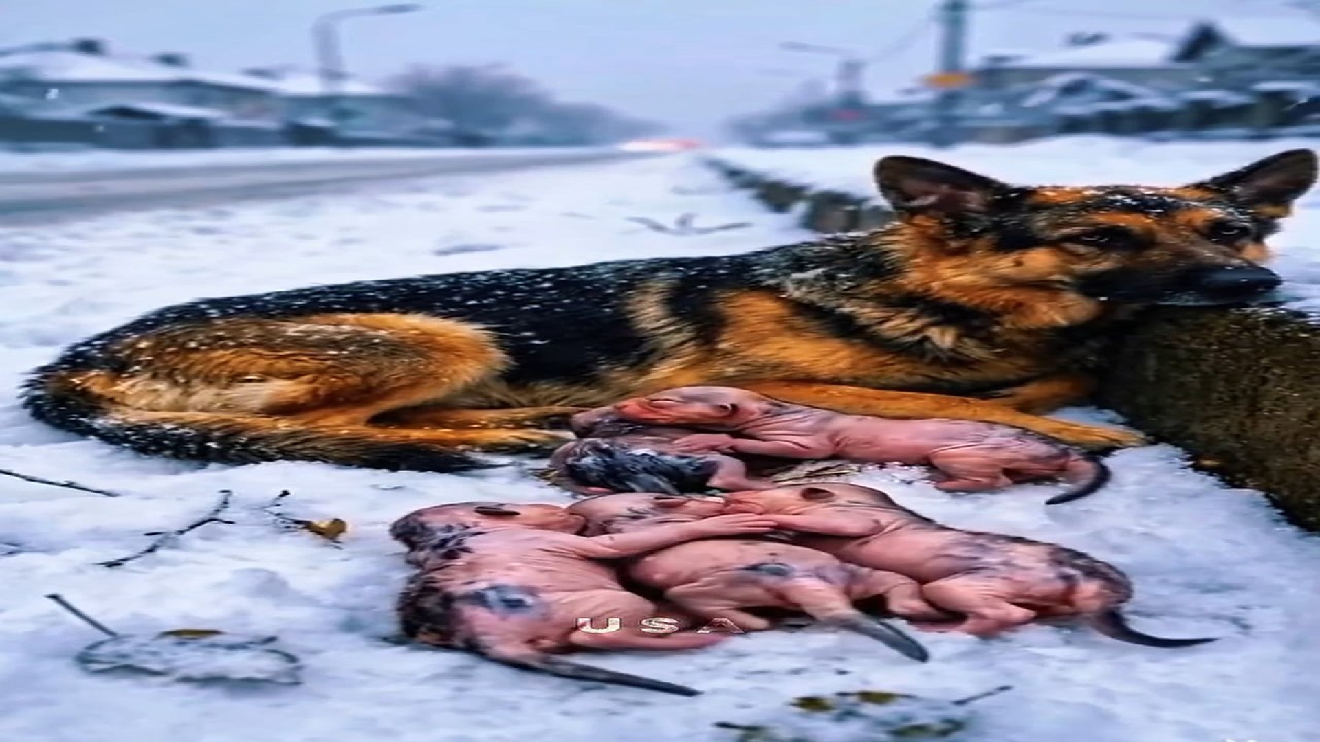 Full Story : D0407051_German Shepherd Story Broken Millions Of Hearts #doglovers #germanshepherd #puppies #dogrescue #motherslove #heartbreak