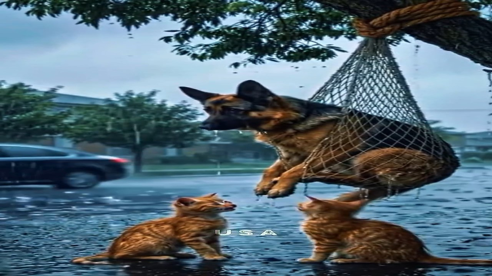 Full Story : D0407053_reactions Kittens trying their to rescue their dog friend! #AnimalRescue #Heartbreaking #DogAndCat #FriendshipGoal #Rai